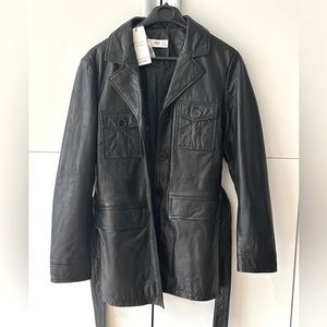 Mango Leather Jacket NEW